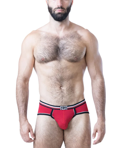 NASTY PIG FACE OFF U-FRONT BRIEF - RED