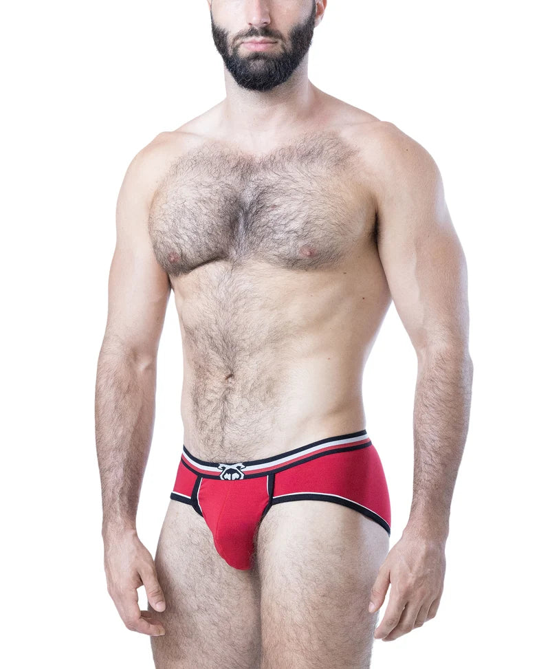 NASTY PIG FACE OFF U-FRONT BRIEF - RED