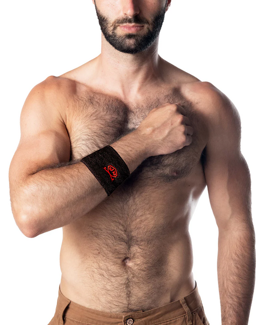 NASTY PIG ARM BAND - BLACK/RED
