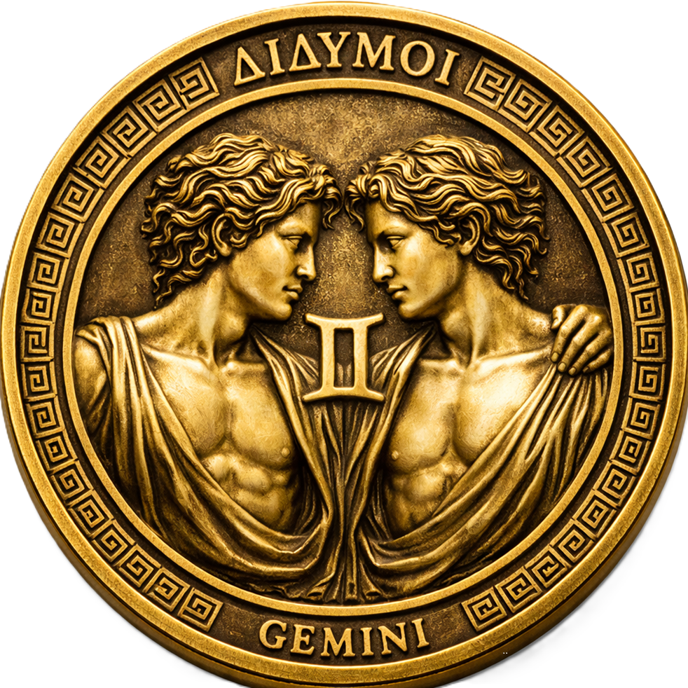 GAY ZODIAC - CHALLENGE COIN - GEMINI