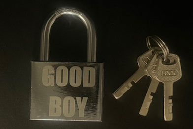 GRAFFITTI ENGRAVED LOCK - GOOD BOY