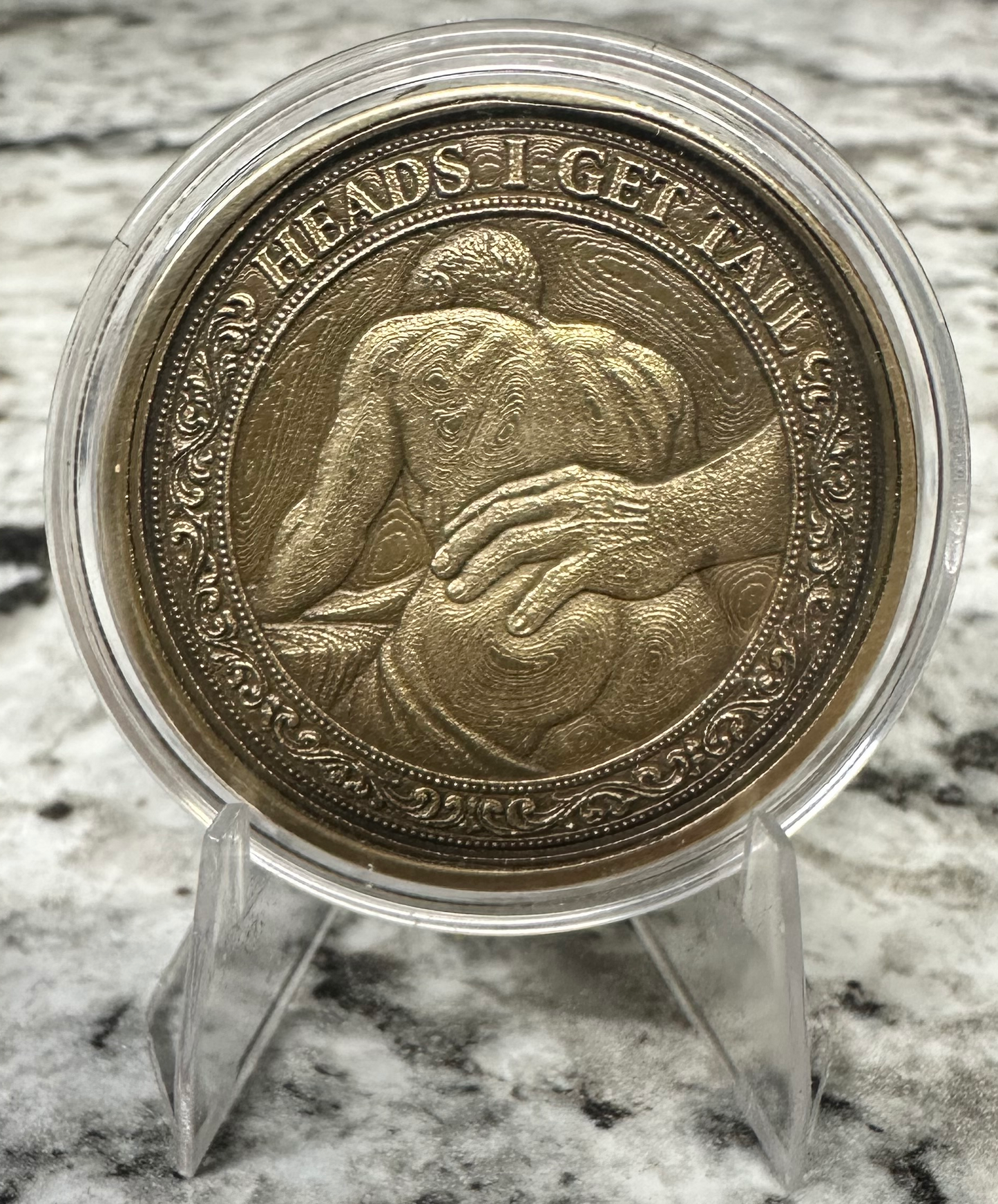GAY - CHALLENGE COIN - HEAD OR TAIL