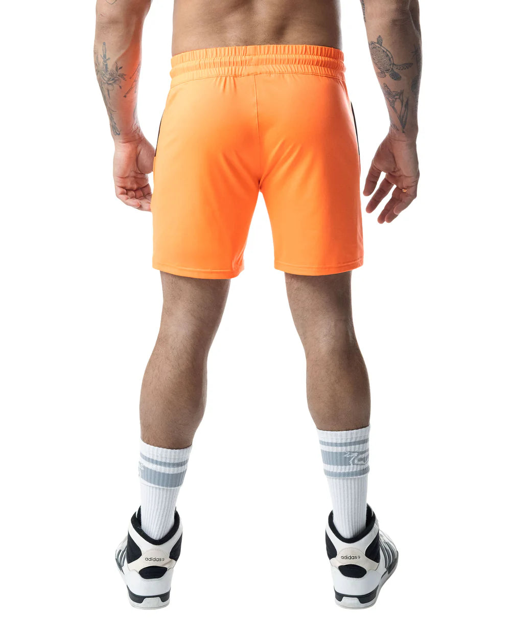 NASTY PIG HYPER RUGBY SHORTS VIBRANT ORANGE/ WHITE/ BLACK