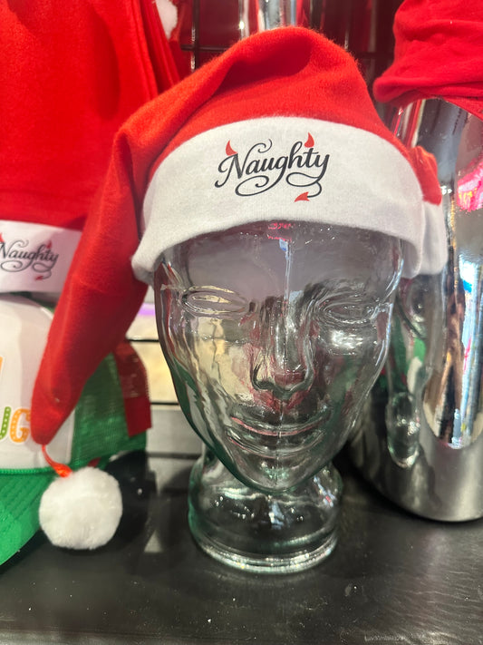 BEISTLE NAUGHTY / NICE SANTA HAT