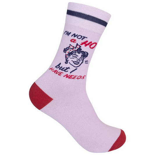 Funatic I'm Not A Hoe But I Have Needs Socks
