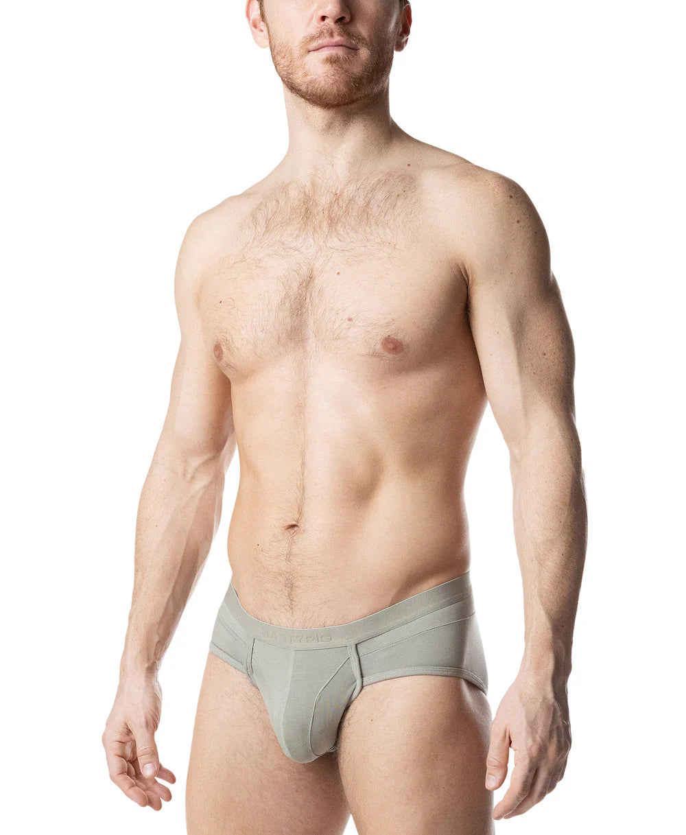NASTY PIG INDULGE U FRONT BRIEF - SAGE GREEN