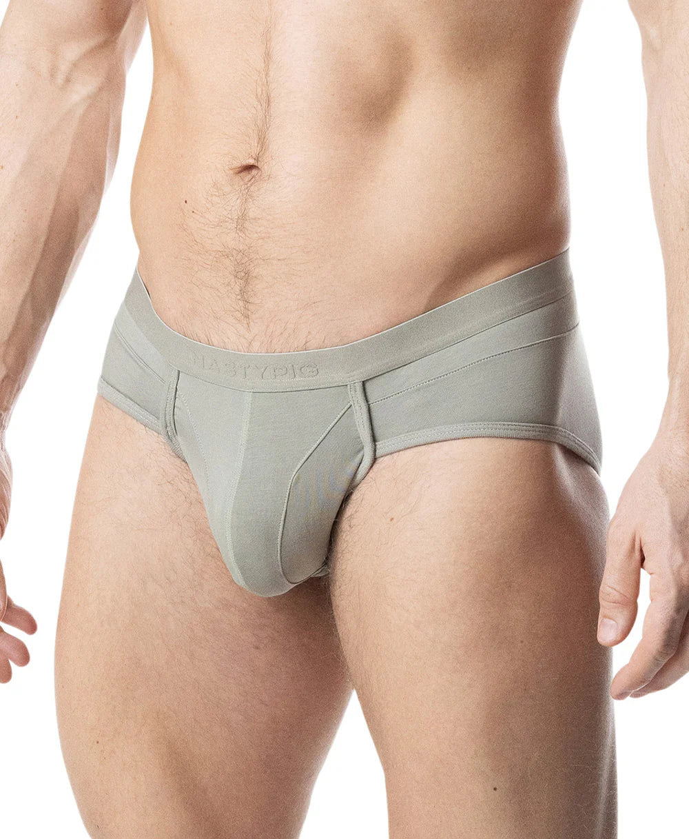 NASTY PIG INDULGE U FRONT BRIEF - SAGE GREEN