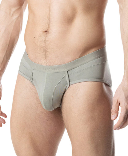 NASTY PIG INDULGE U FRONT BRIEF - SAGE GREEN