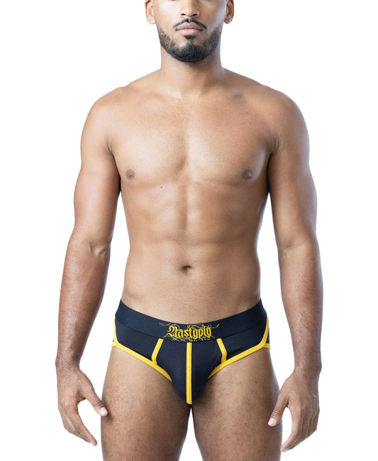 NASTY PIG INK BRIEF - BLACK/ CADMIUM YELLOW