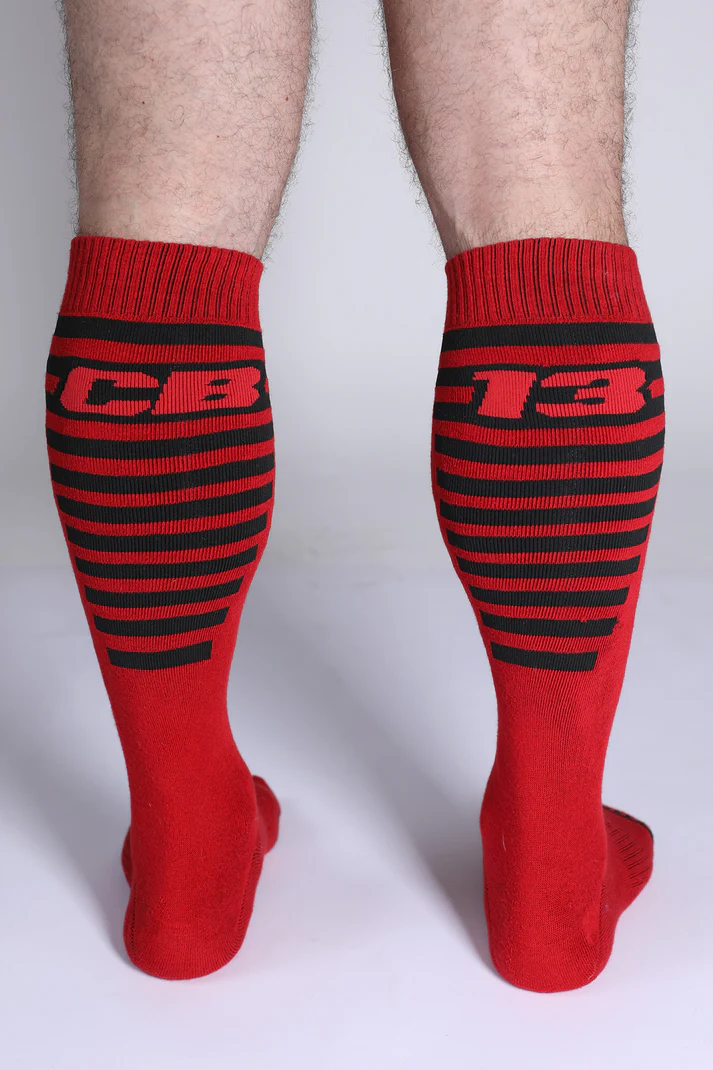 CELLBLOCK13 IRON GRIP SOCK - RED