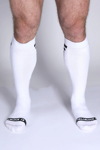 CELLBLOCK13 IRON GRIP SOCK - WHITE