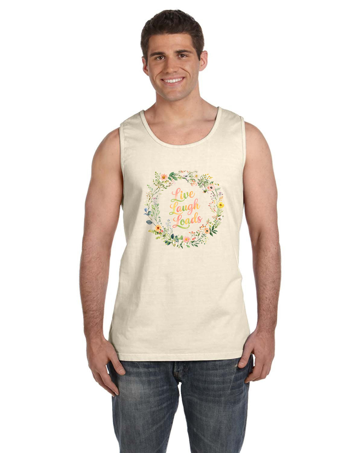 GRAFFITTI LIVE LAUGH LOADS TANK TOP