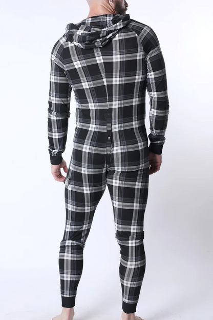 CELLBLOCK13 LUMBER JACKED UNION SUIT - GRAY