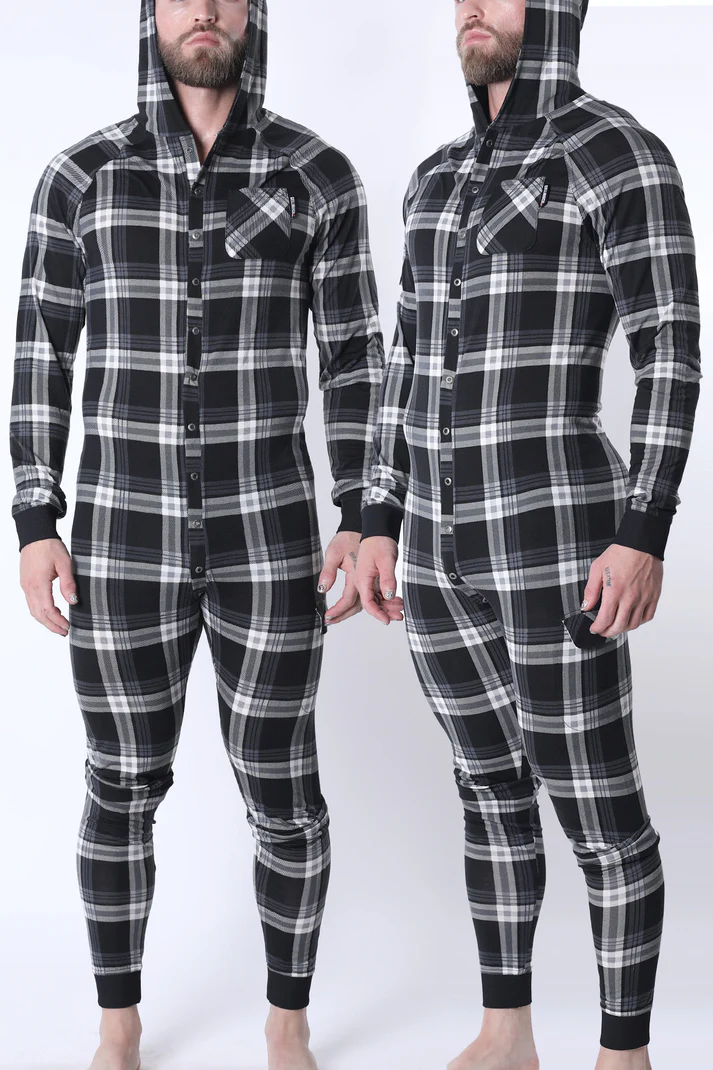 CELLBLOCK13 LUMBER JACKED UNION SUIT - GRAY