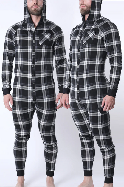 CELLBLOCK13 LUMBER JACKED UNION SUIT - GRAY