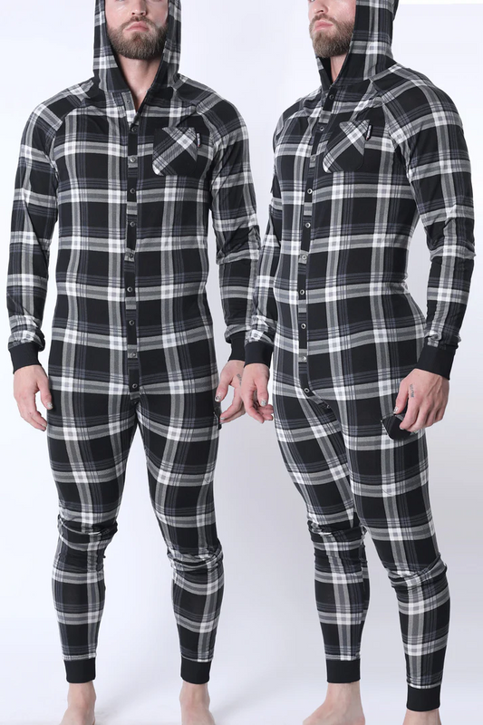 CELLBLOCK13 LUMBER JACKED UNION SUIT - GRAY