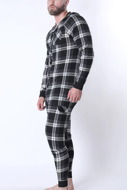 CELLBLOCK13 LUMBER JACKED UNION SUIT - GRAY