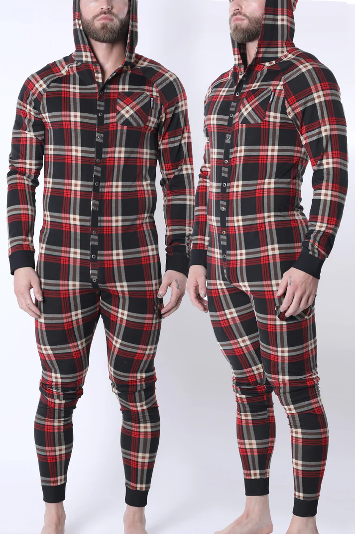 CELLBLOCK13 LUMBER JACKED UNION SUIT - RED