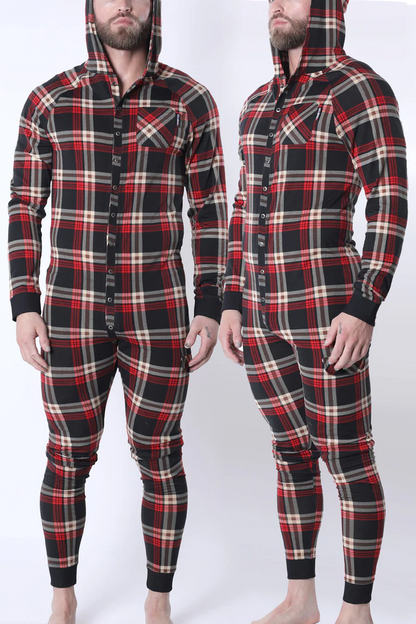 CELLBLOCK13 LUMBER JACKED UNION SUIT - RED