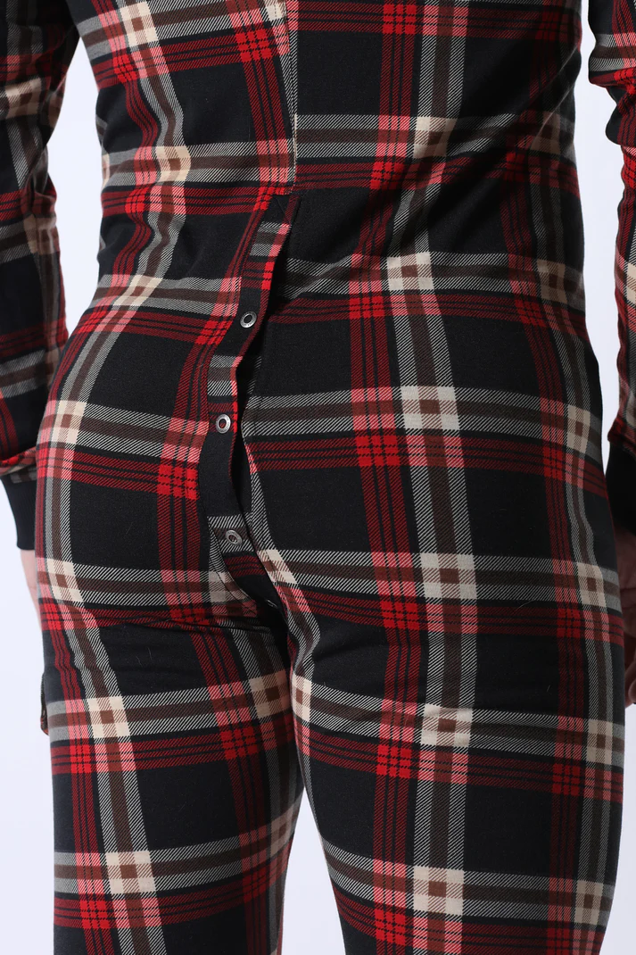 CELLBLOCK13 LUMBER JACKED UNION SUIT - RED