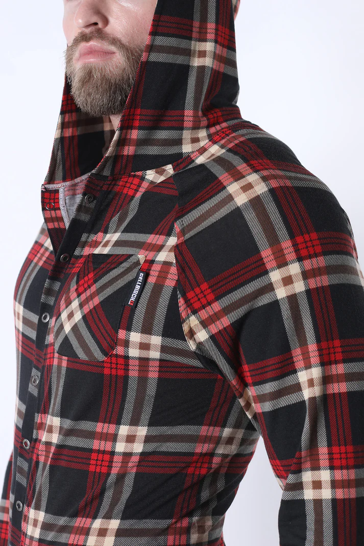 CELLBLOCK13 LUMBER JACKED UNION SUIT - RED