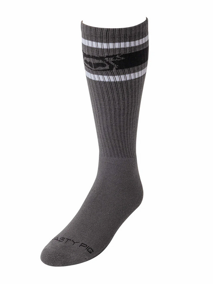 NASTY PIG HOOKD UP SOCKS - CHARCOAL/BLACK