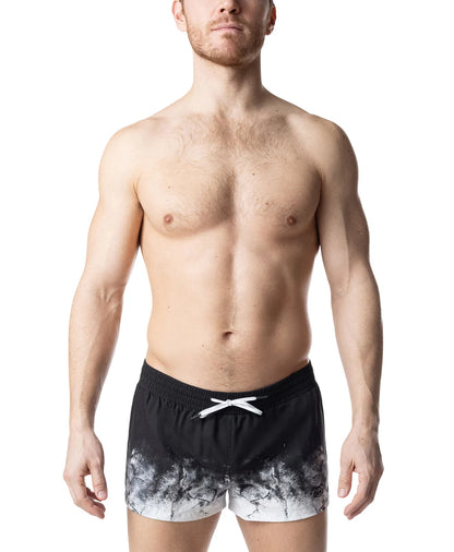 NASTY PIG OXIDIZE SWIM TRUNK BLACK/ WHITE