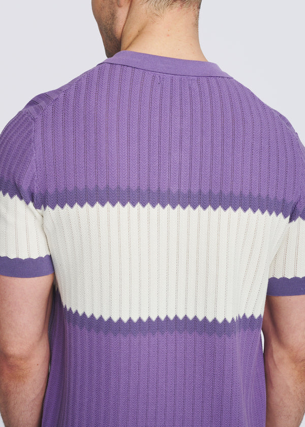 POSTMARC KNIT POLO - ORCHID/ PURPLE