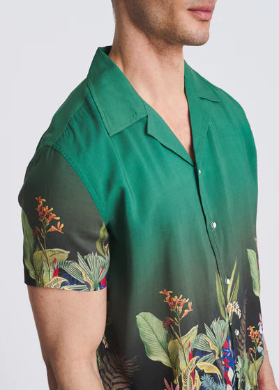 POSTMARC MODAL BORDER FAUNA SHORT SLEEVE - EMERALD