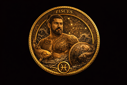 GAY BEAR ZODIAC - CHALLENGE COIN - PISCES