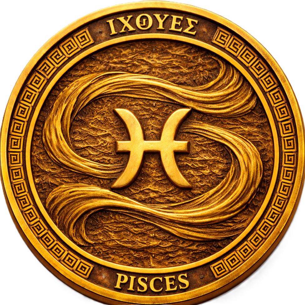 GAY ZODIAC - CHALLENGE COIN - PISCES