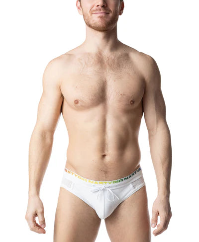 NASTY PIG PRISM PRIDE BIKINI - WHITE