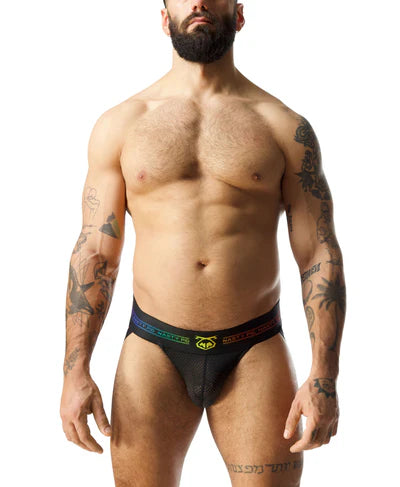 NASTY PIG PRISM PRIDE JOCK STRAP - BLACK