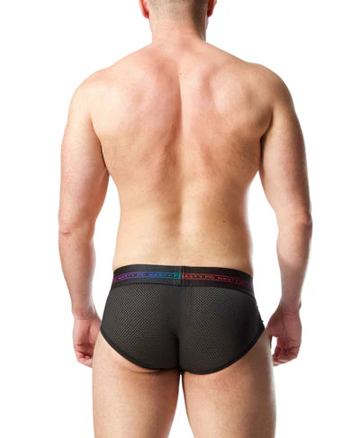 NASTY PIG PRISM PRIDE U FRONT BRIEF - BLACK