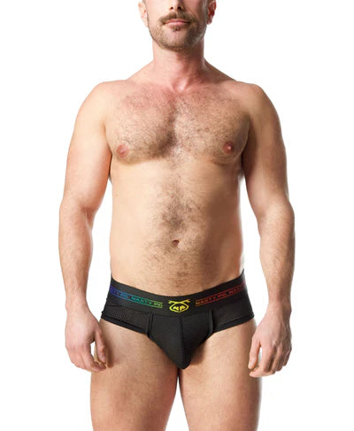 NASTY PIG PRISM PRIDE U FRONT BRIEF - BLACK