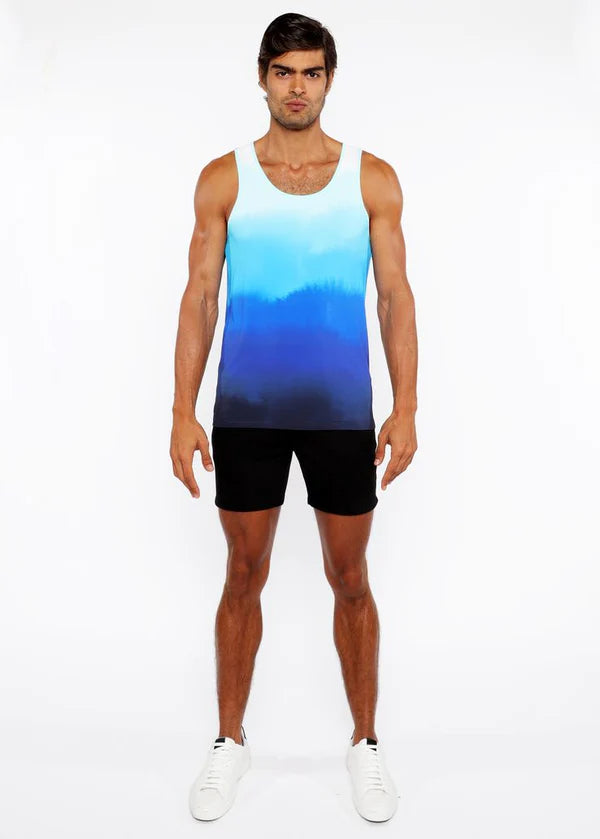 ST33LE CERULEAN GRADIENT TANK TOP
