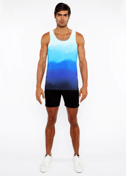 ST33LE CERULEAN GRADIENT TANK TOP
