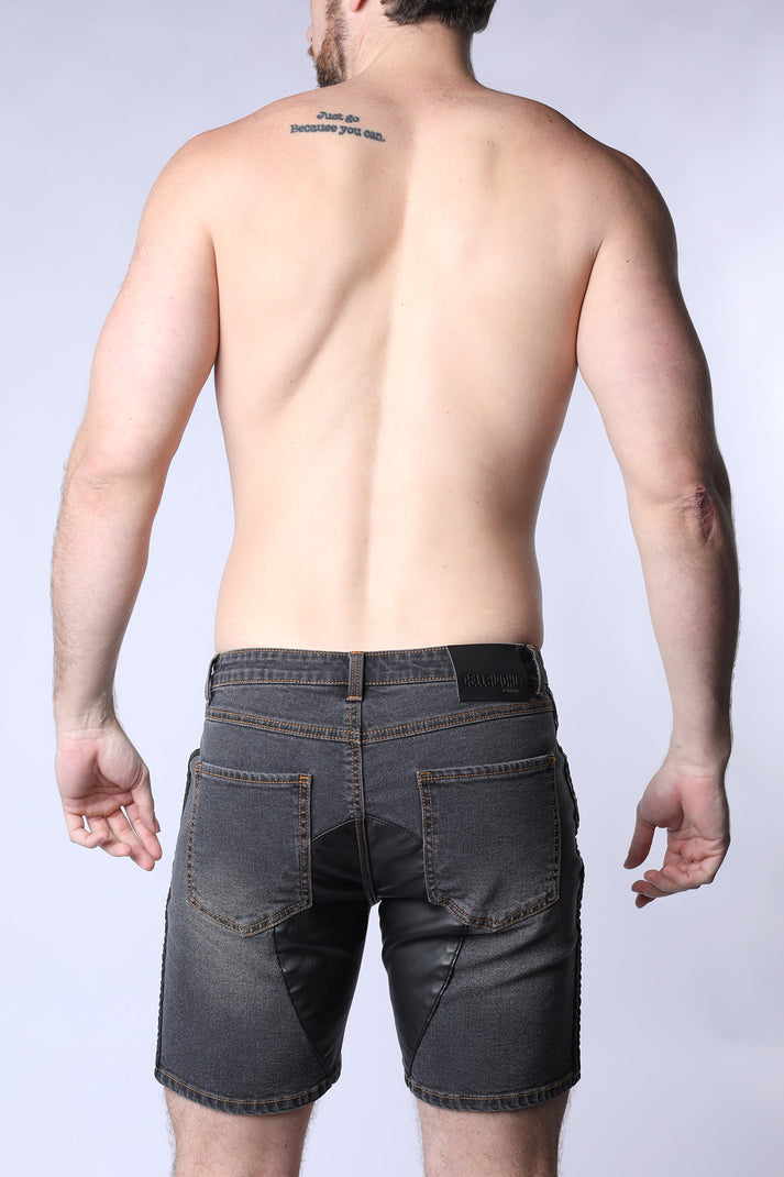 TIMOTEO SADDLEBACK DENIM SHORT
