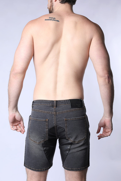 TIMOTEO SADDLEBACK DENIM SHORT