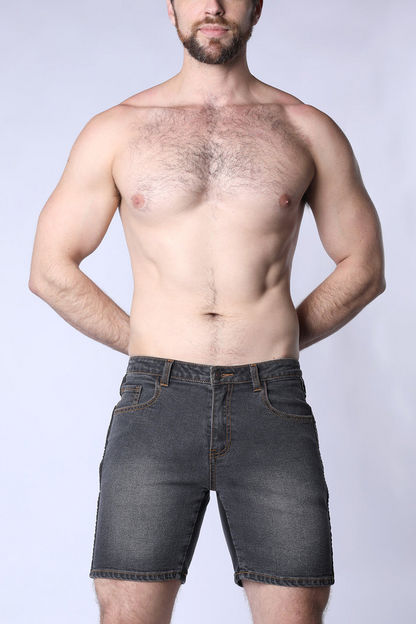 TIMOTEO SADDLEBACK DENIM SHORT