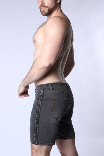 TIMOTEO SADDLEBACK DENIM SHORT