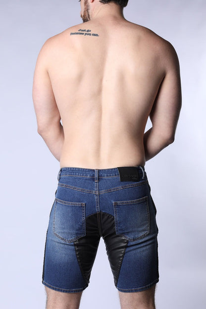 TIMOTEO SADDLEBACK DENIM SHORT