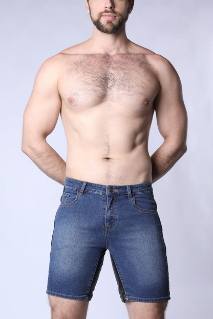 TIMOTEO SADDLEBACK DENIM SHORT