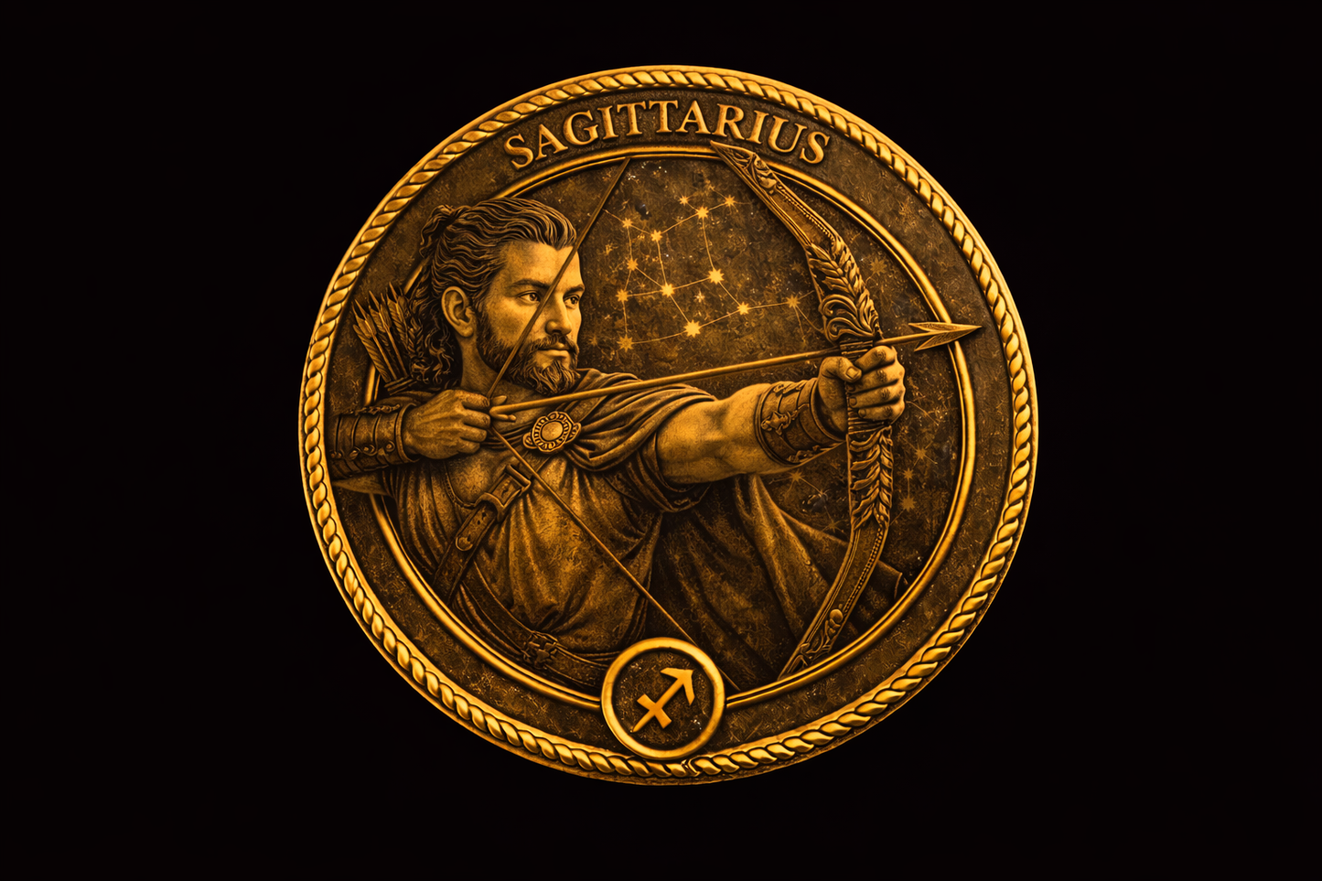 GAY BEAR ZODIAC - CHALLENGE COIN - SAGITTARIUS