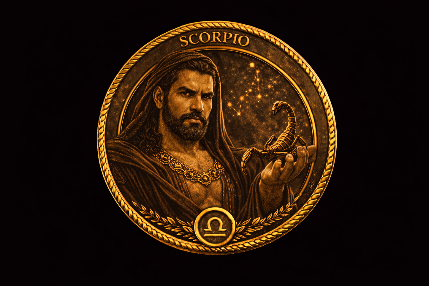 GAY BEAR ZODIAC - CHALLENGE COIN - SCORPIO
