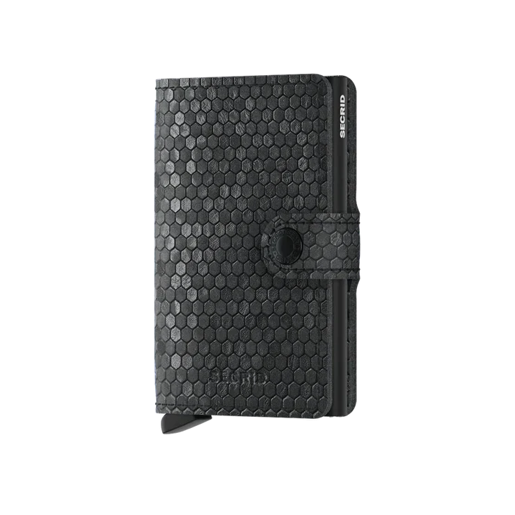SECRID MINI WALLET - HEXAGON BLACK