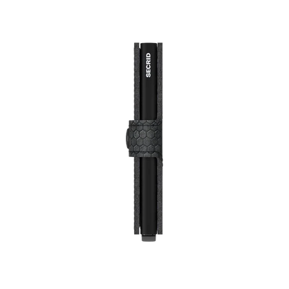 SECRID MINI WALLET - HEXAGON BLACK