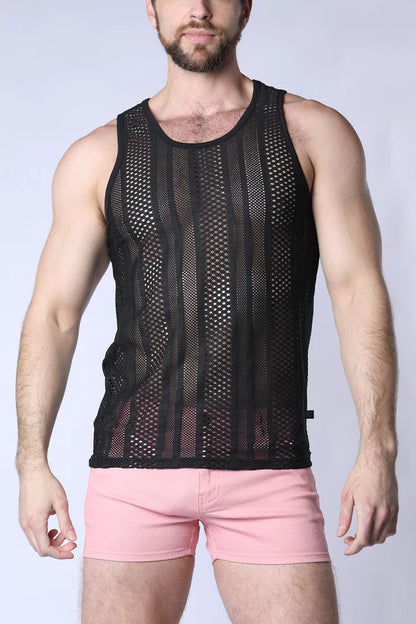 TIMOTEO SICILY TANK TOP - BLACK