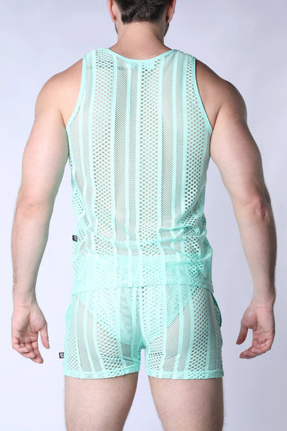 TIMOTEO SICILY TANK TOP - TURQUOISE