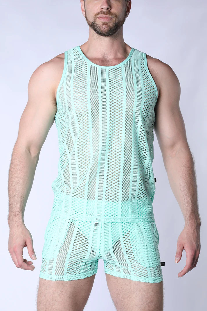 TIMOTEO SICILY TANK TOP - TURQUOISE